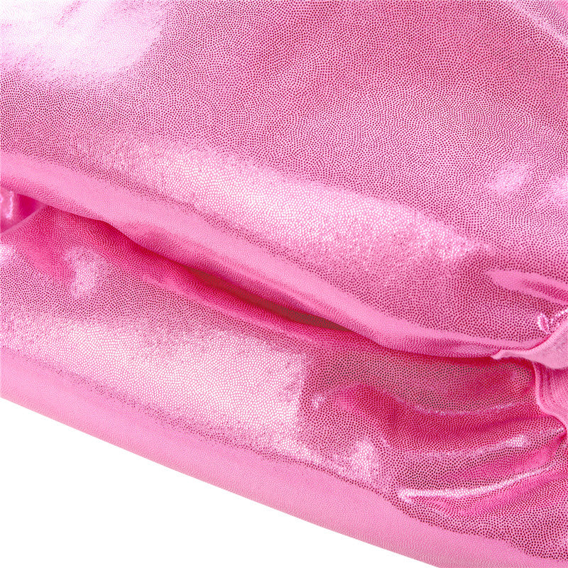 LittleForBig大人単体で使えるトレーニングパンツ キラキラ光る【お姫様スカート】バックに3層重ねレースフリル 大きなリボン飾り ストレッチウェスト 防水・漏れ防止 洗濯可 ピンク DC317P