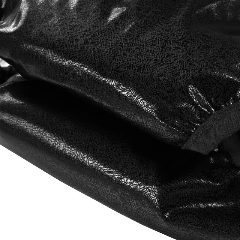 LittleForBig大人単体で使えるトレーニングパンツ キラキラ光る【お姫様スカート】バックに3層重ねレースフリル 大きなリボン飾り ストレッチウェスト 防水・漏れ防止 洗濯可 黒 DC317H