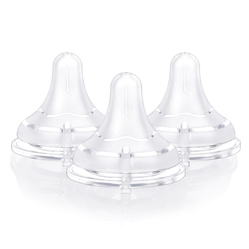 LittleForBigテクスチャー表面大人哺乳びん用ニップル3個セット 大人用引換乳首シリコンおしゃぶり LittleForBigボトル対応 BTN03-S301