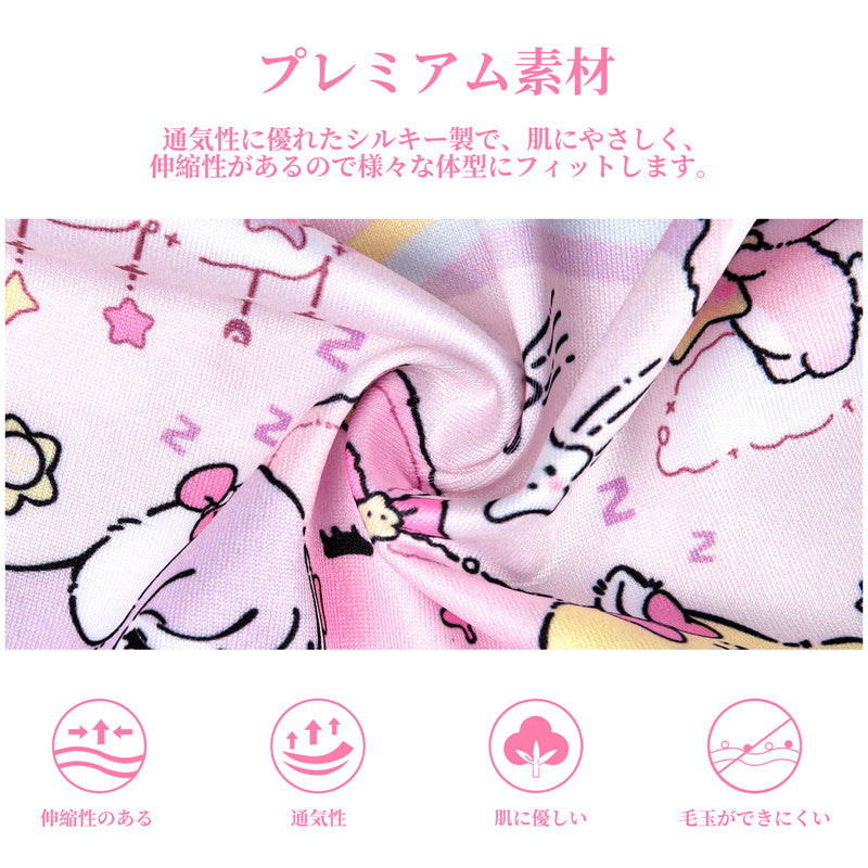 LittleForBigレディースシルキーパンティー【夢の国の小さな妖精たち】蝶結び 下着 快適フィット ピンク UP233P