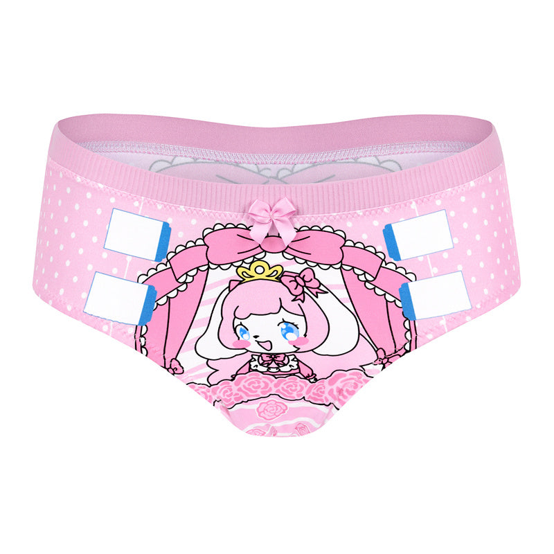 LittleForBigレディースシルキーパンティー【ピンキー美姫ちゃん】蝶結び 下着 快適フィット ピンク UP234P
