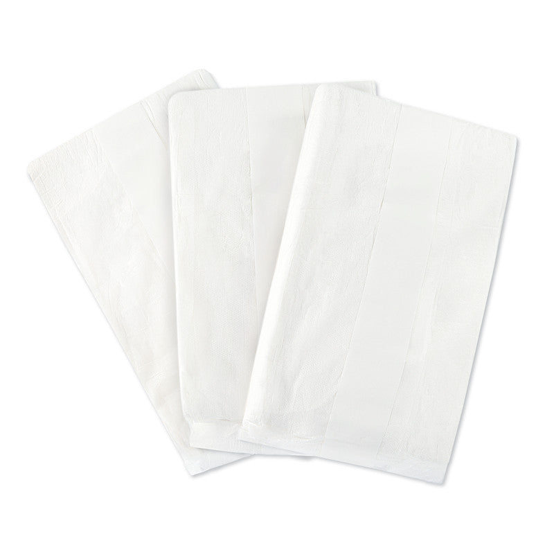 LittleForBig大人おむつ用ブースターパッド 不織布【無地】使い捨て紙おむつライナー 高吸収2300mL バック粘着テープ 漏れ防止 白 10枚入 DX002-S1001