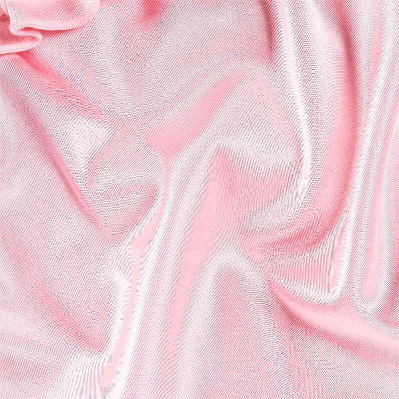 Littleforbig大人単体で使えるトレーニングパンツ 光沢サテン【お姫様スカート】蝶結びとフリル付き 吸収・防漏・通気性 ストレッチウェストで快適 洗濯可 ピンク DC302P