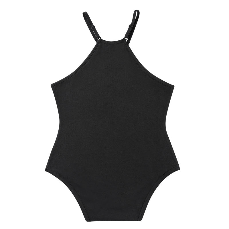 LittleForBig大人用ロンパース ビブ式 キャミロンパース 綿パジャマ 黒25WB013