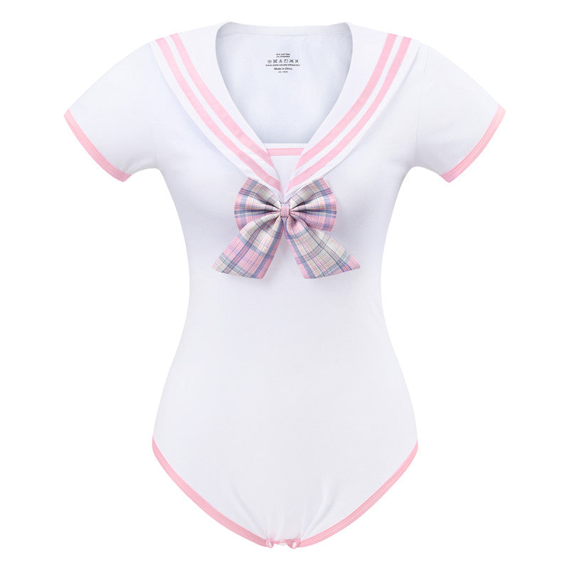 LittleForBig 大人用ロンパース セーラー服【魔法少女】格子縞スカートセット LB-1014