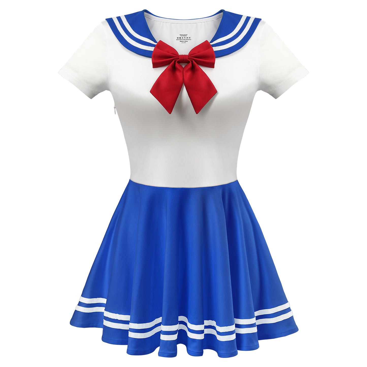 LittleForBig 女子ワンピースドレス スベスベシルキー触感 テニススカート【魔法少女】 ノースリーブ ミニドレス 紺色 337DB