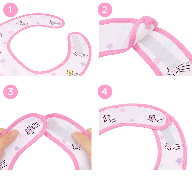 LittleForBig大人エプロン よだれかけ 可愛いビブ【シルキー+防水シート】お姫様の城柄 大人用スタイ 調整可 B35