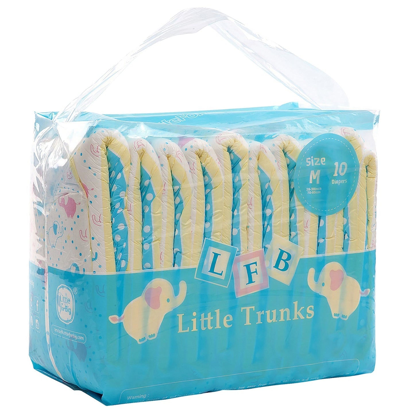 LittleForBig大人用おむつ ABDL/介護【象ちゃん】青 80枚 D01