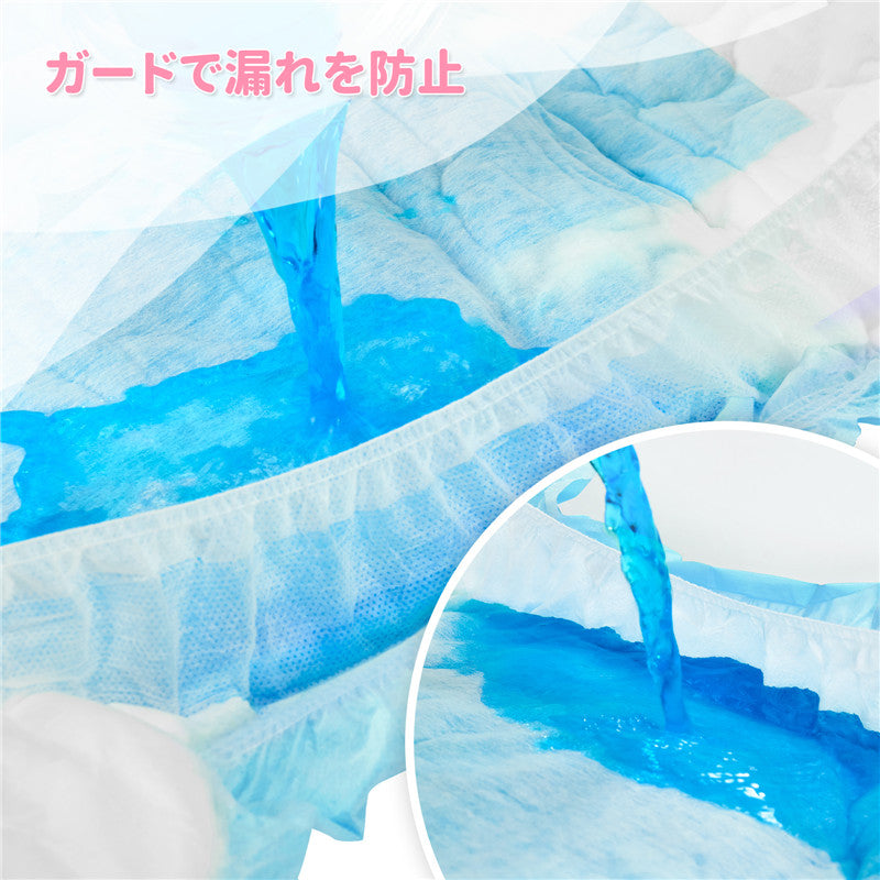 LittleForBig大人紙おむつ パンツタイプ【無地】厚型 オムツパンツ 高い吸収力 テープ型 80枚入り D11