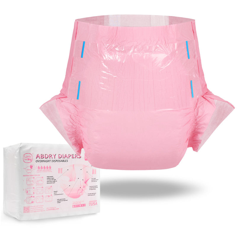 LittleForBig大人紙おむつ パンツタイプ【無地】厚型 オムツパンツ 高い吸収力 テープ型 10枚入り D11