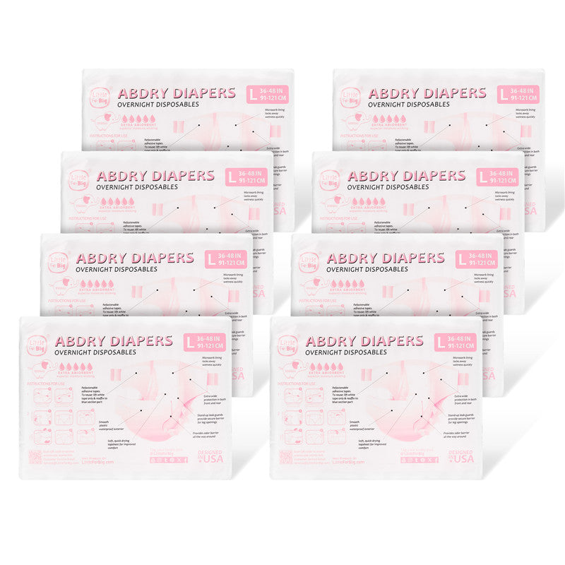 LittleForBig大人紙おむつ パンツタイプ【無地】厚型 オムツパンツ 6500mL高い吸収力 テープ型 80枚入り D11