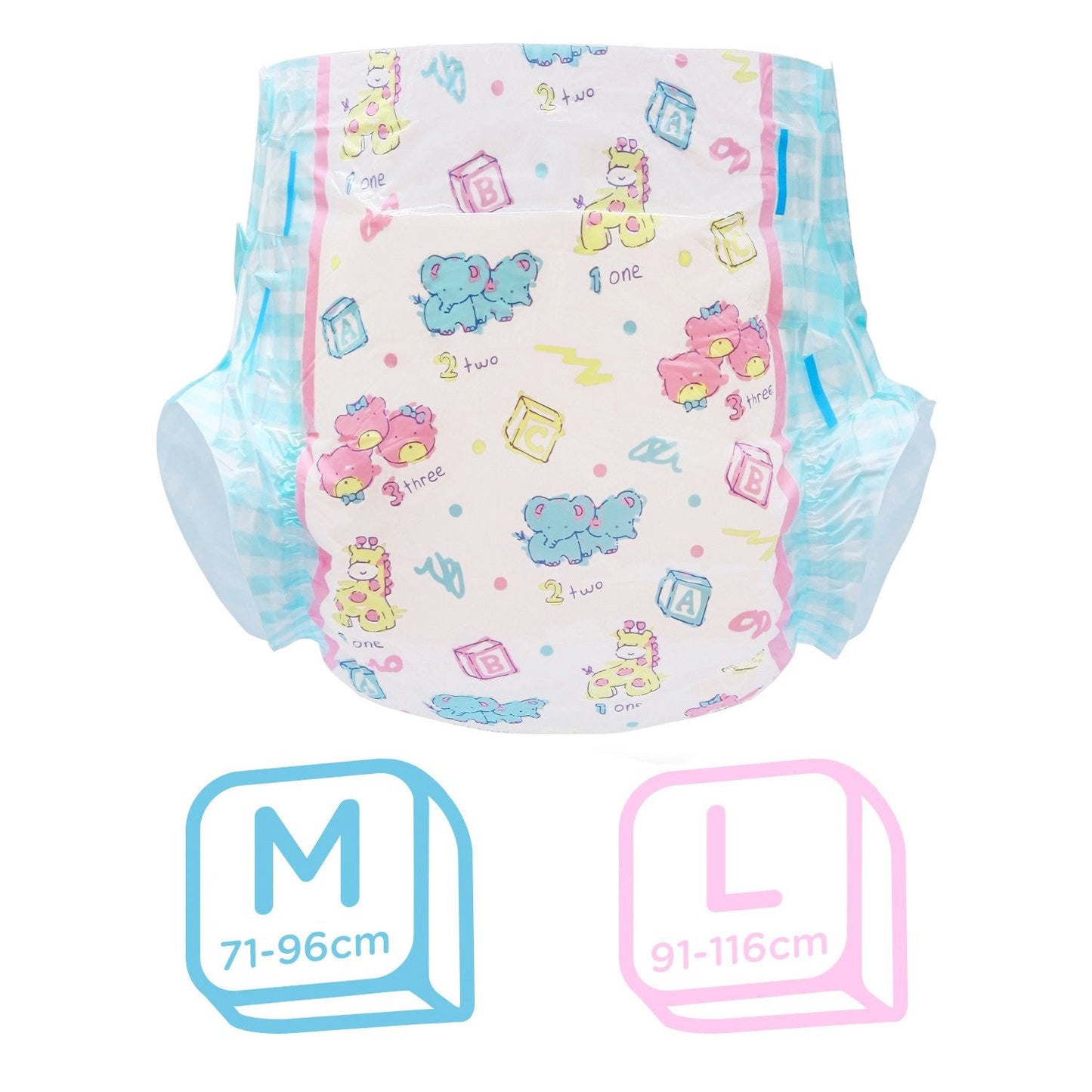 LittleForBig大人用おむつ ABDL/介護【動物園】80枚 D24