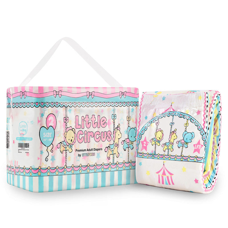 LittleForBig大人用おむつ ABDL/介護 4種絵柄アソート【遊園地】80枚 D25
