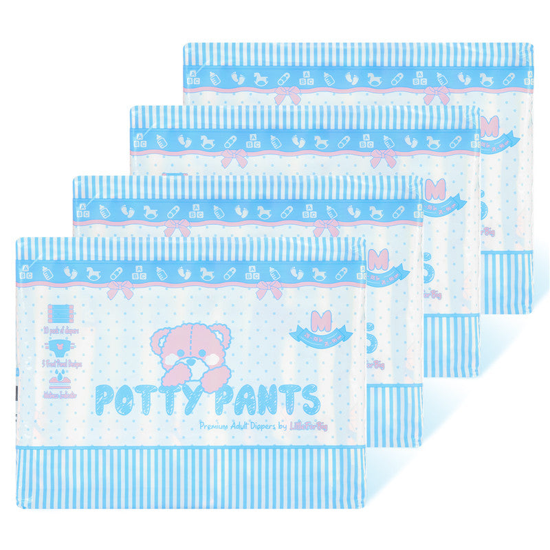 LittleForBig大人用おむつ お知らせサインの線 3種絵柄 ABDL/介護【テディパンツ】40枚 D30