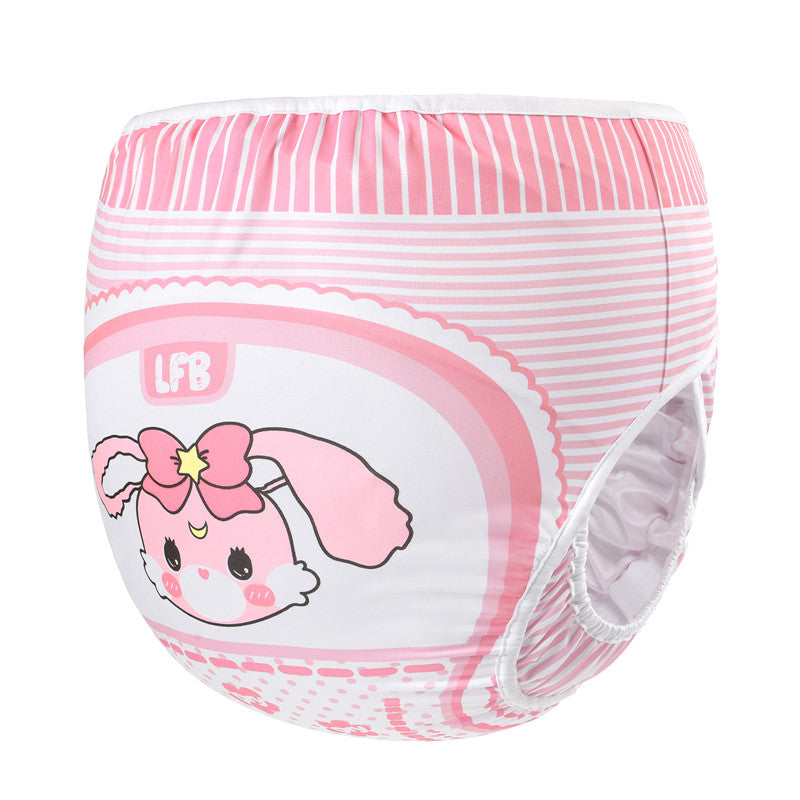 LittleForBig 大人用布おむつカバー【ベビーうさぎ】調節可能なウエストと長さ S-L DC001