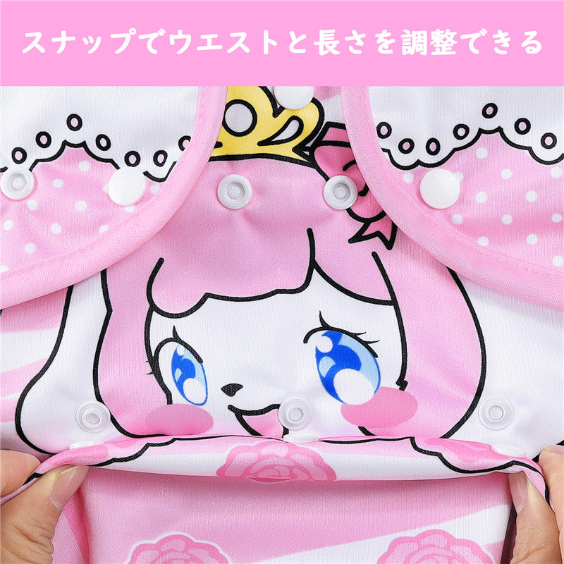 LittleForBig大人用布おむつカバー【ピンキー美姫ちゃん】調節可能なウエストと長さ スナップ付 漏れ防止 通気性 洗濯可 ピンク DC015