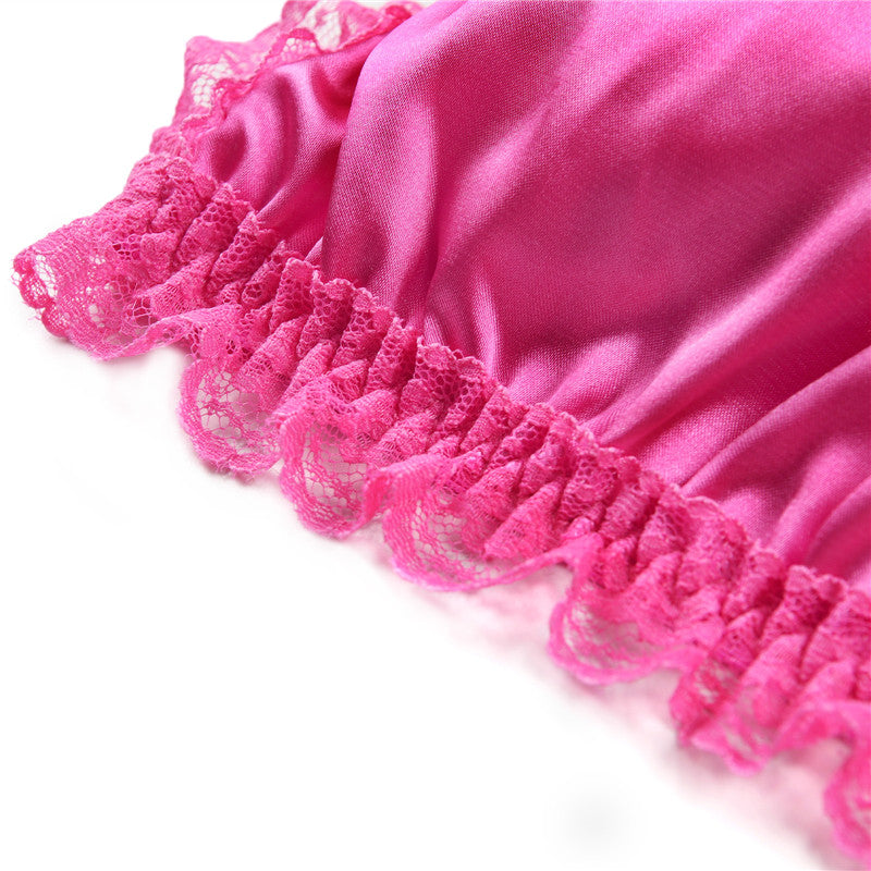 LittleForBigメンズブラレット レースヘム【サテン花】 光沢感あり繻子質感 シルキー ユニセックス ローズ MUB001F