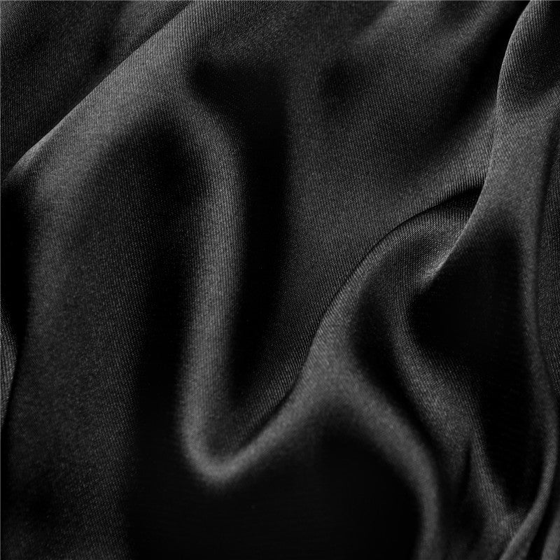 LittleForBigメンズブラレット レースヘム【サテン花】 光沢感あり繻子質感 シルキー ユニセックス 黒 MUB001H