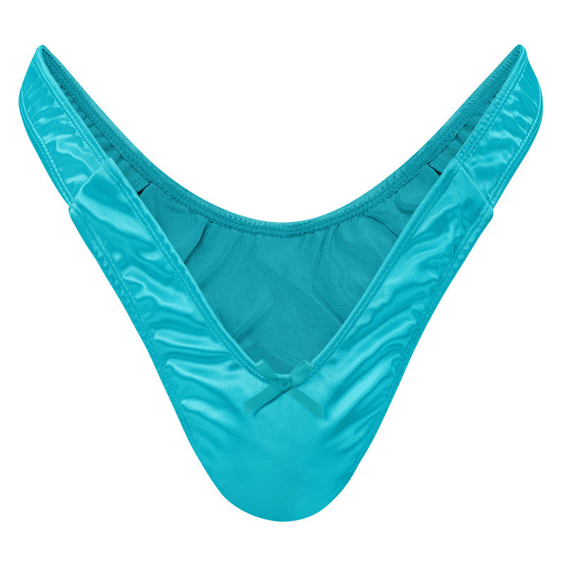 LittleForBig 男子パンツ【秘密のTバック】無地 光沢 ピンク MUP510