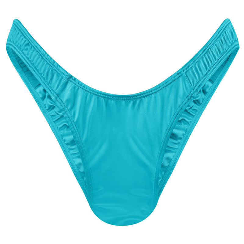 LittleForBig 男子パンツ【秘密のTバック】無地 光沢 ピンク MUP510