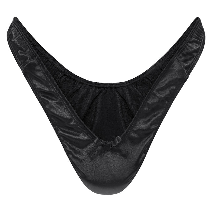 LittleForBig 男子パンツ【秘密のTバック】無地 光沢 ピンク MUP510