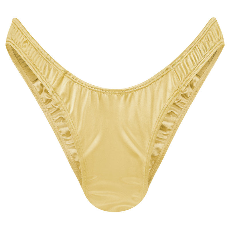 LittleForBig 男子パンツ【秘密のTバック】無地 光沢 ピンク MUP510