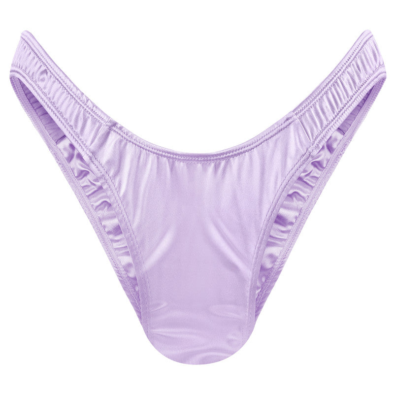 LittleForBig 男子パンツ【秘密のTバック】無地 光沢 ピンク MUP510