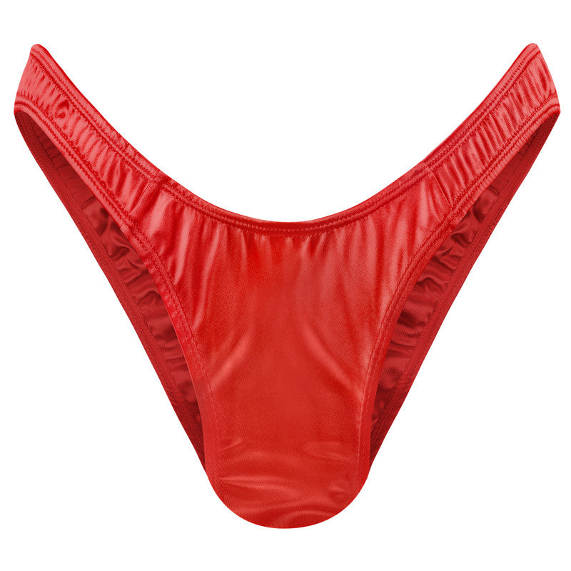 LittleForBig 男子パンツ【秘密のTバック】無地 光沢 ピンク MUP510