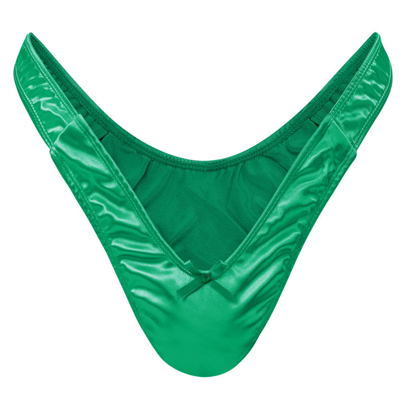 LittleForBig 男子パンツ【秘密のTバック】無地 光沢 ピンク MUP510