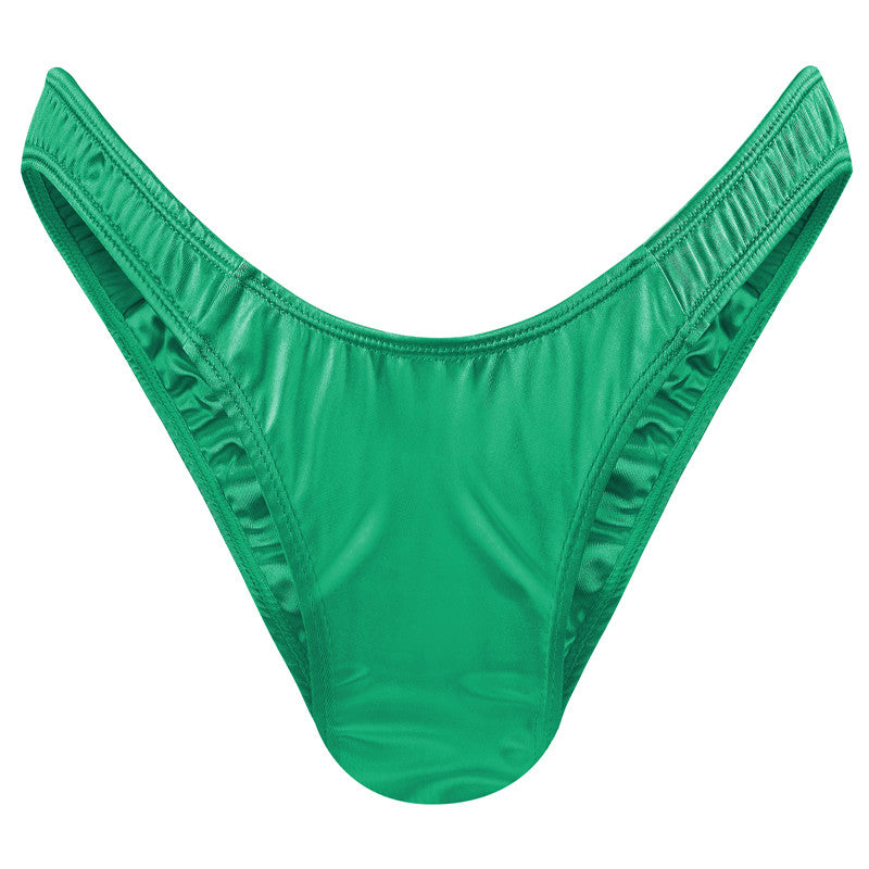 LittleForBig 男子パンツ【秘密のTバック】無地 光沢 ピンク MUP510