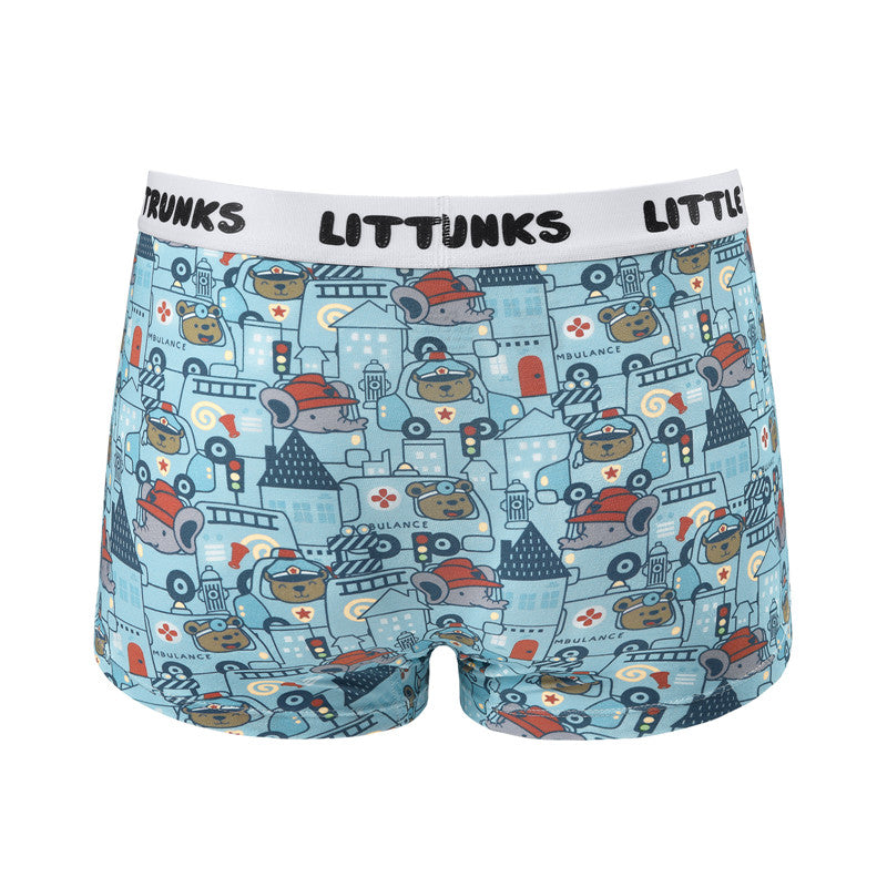 LittleForBig男子パンティー【かっこいいトラック】伸縮性 4枚セット MUP511-S401