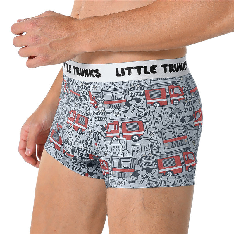 LittleForBig男子パンティー【かっこいいトラック】伸縮性 4枚セット MUP511-S401