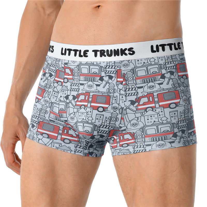 LittleForBig男子パンティー【かっこいいトラック】伸縮性 4枚セット MUP511-S401