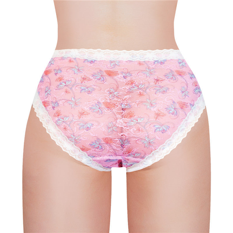 LittleForBigメンズ パンティー 体型カバー 可愛い 【田舎風】 メッシュ パンティー ブリーフ ピンク MUP517P