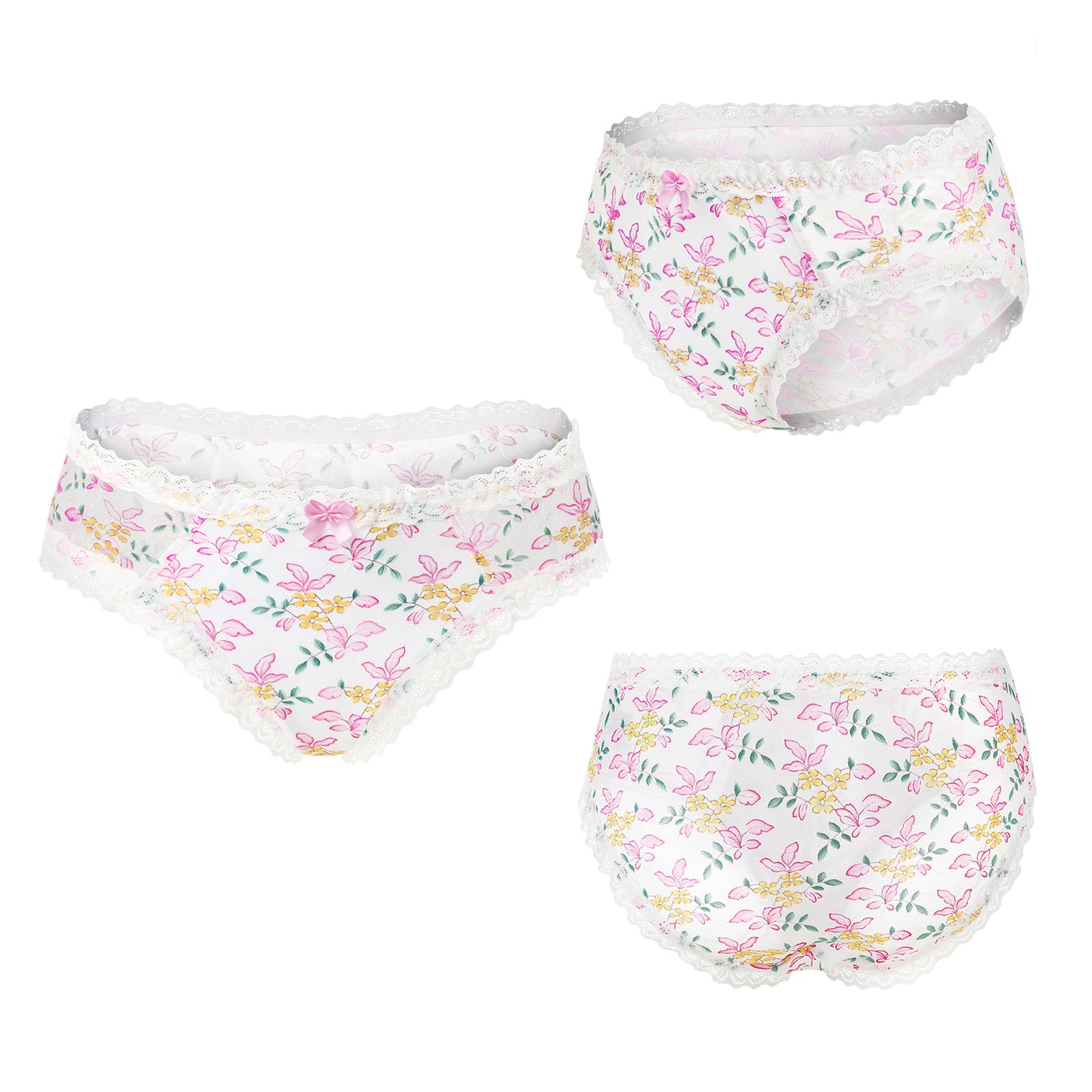 LittleForBig メンズ 体型カバーパンティー 【田舎風】 メッシュ パンティー ブリーフ ホワイト MUP517W