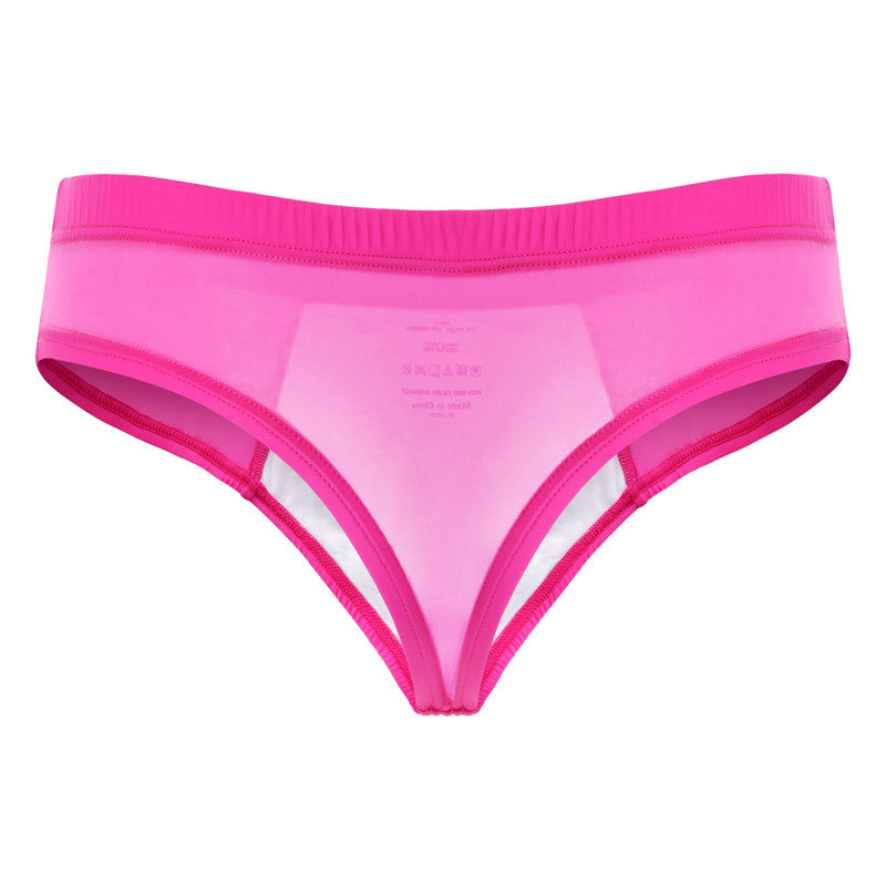 LittleForBigメンズショーツ 下着 通気性 タッキングギャフ ブラジリアンチーキー 柔軟メッシュ シェイプブリーフ ユニセックスローズ MUP530F