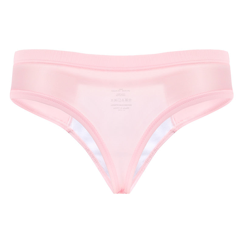 LittleForBigメンズショーツ 下着 通気性 タッキングギャフ ブラジリアンチーキー 柔軟メッシュ シェイプブリーフ ユニセックス ピンク MUP530P