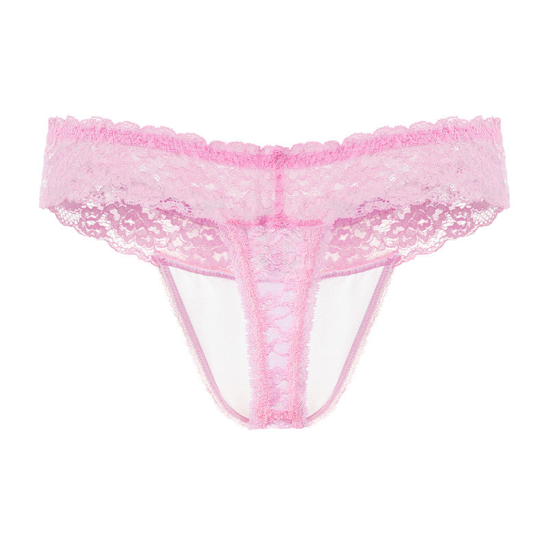 LittleForBigメンズショーツ レースTバック シェイプウェアショーツ スムース セクシー下着 ピンク MUP532P
