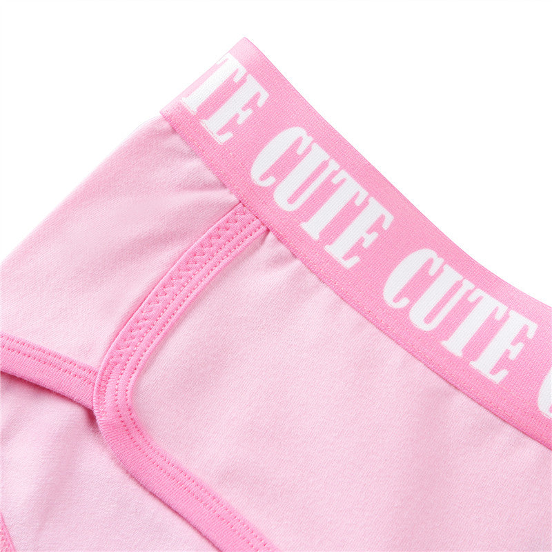 LittleForBigユニセックス ブラレット2点セット【シシー世界へようこそ】 綿キャミソールとパンティー ピンク MUT258P