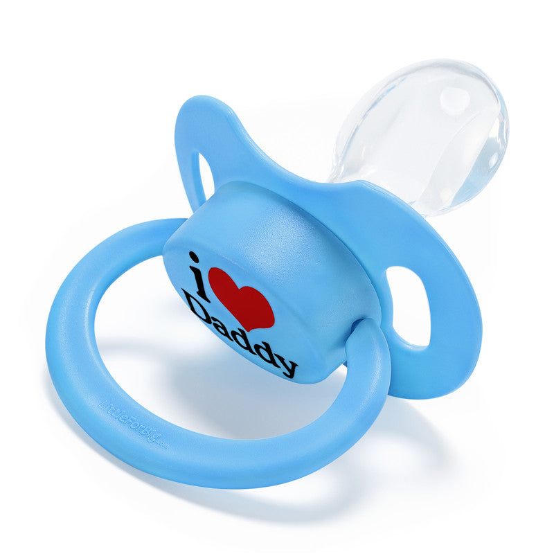 LittleForBig大人おしゃぶり 新型2代 蓋付【パパが大好き柄】4個セット P88-TS402