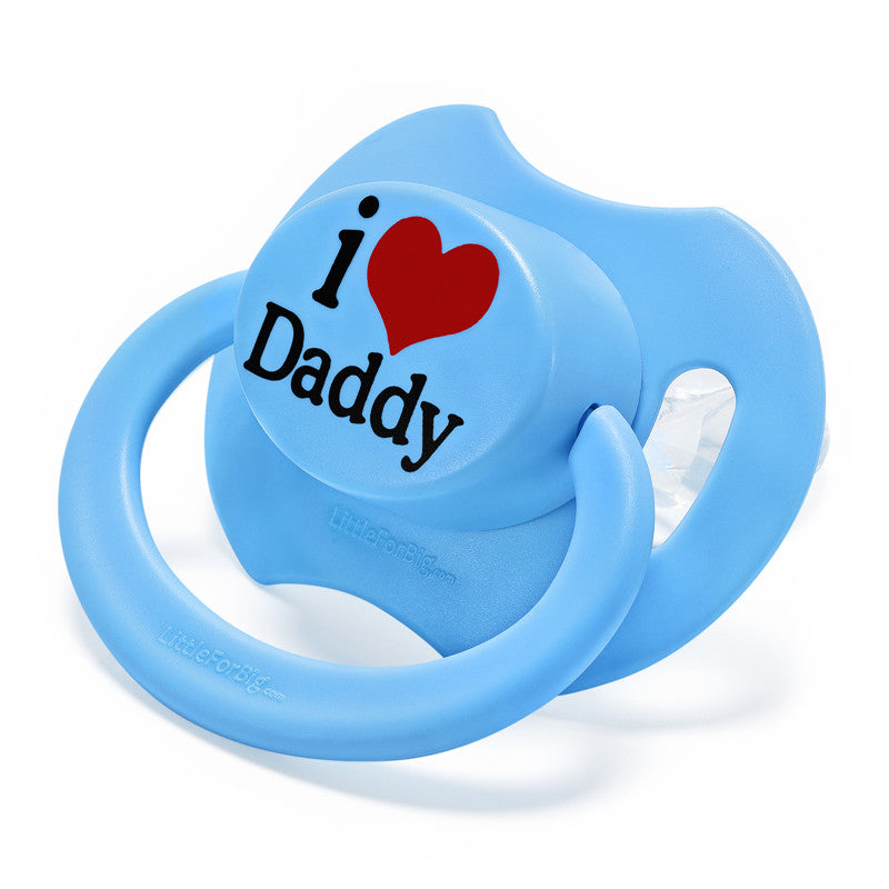 LittleForBig大人おしゃぶり 新型2代 蓋付【パパが大好き柄】4個セット P88-TS402