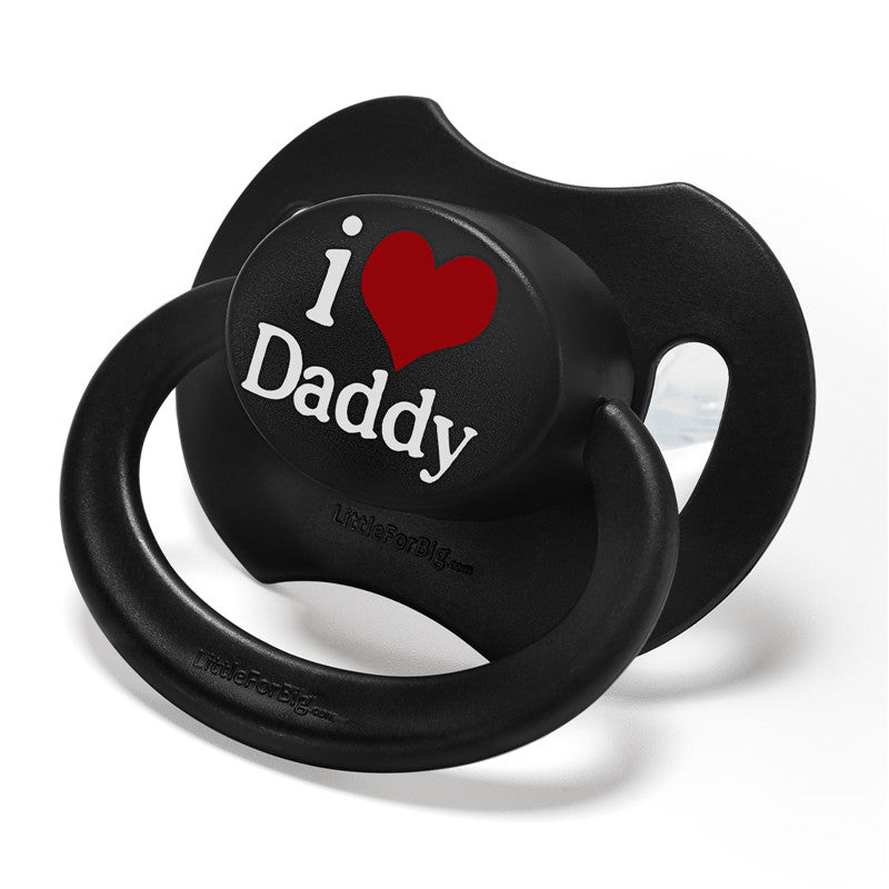 LittleForBig大人おしゃぶり 新型2代 蓋付【パパが大好き柄】4個セット P88-TS402