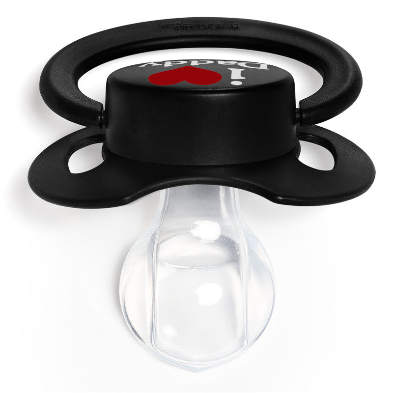 LittleForBig大人おしゃぶり 新型2代 蓋付【パパが大好き柄】4個セット P88-TS402