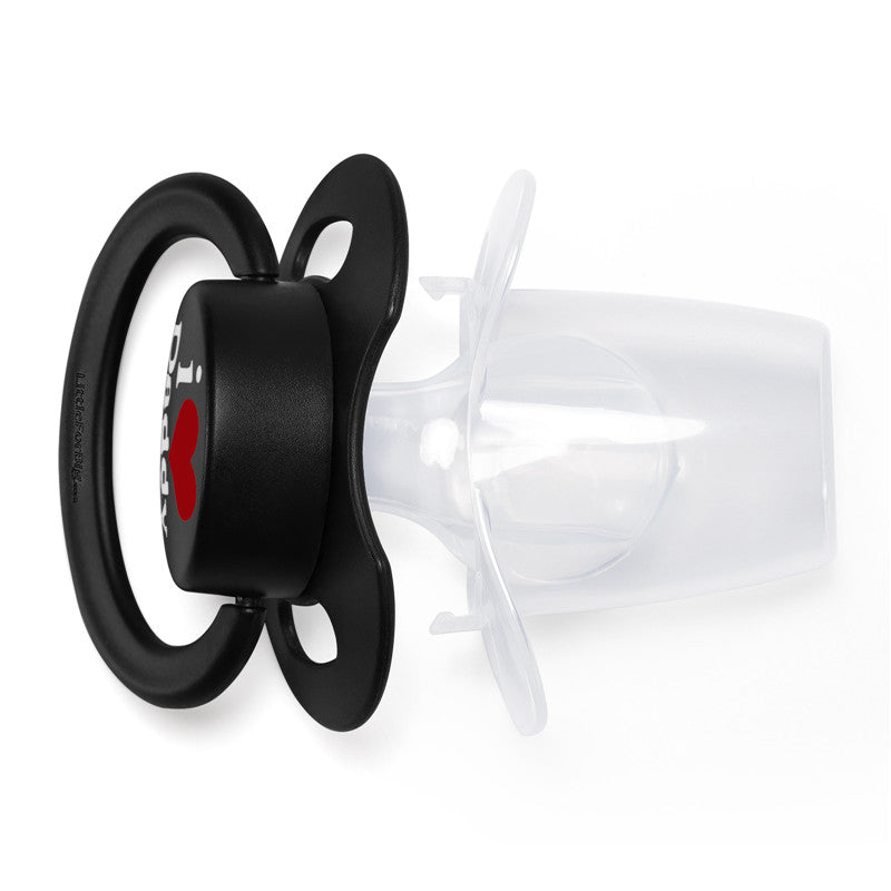 LittleForBig大人おしゃぶり 新型2代 蓋付【パパが大好き柄】4個セット P88-TS402