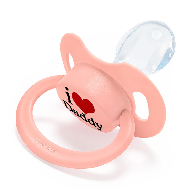 LittleForBig大人おしゃぶり 新型2代 蓋付【パパが大好き柄】4個セット P88-TS402