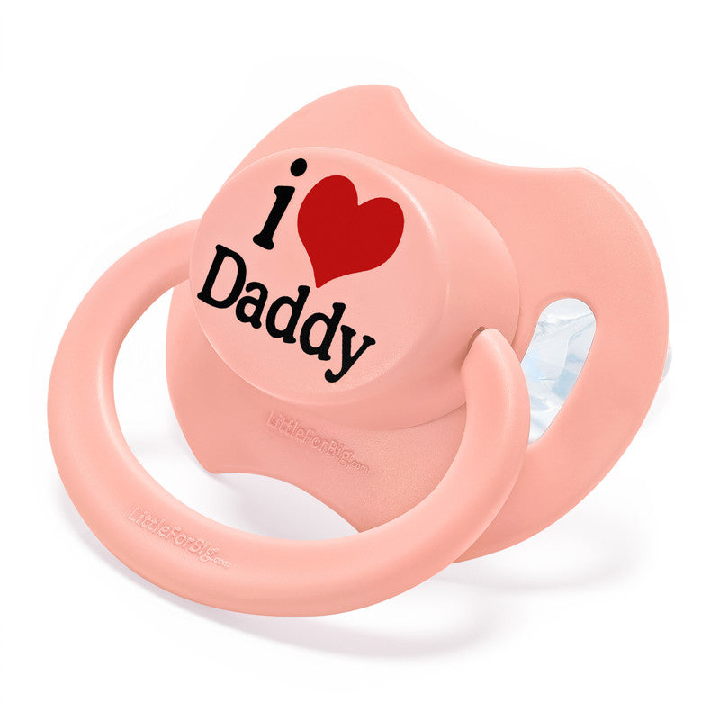 LittleForBig大人おしゃぶり 新型2代 蓋付【パパが大好き柄】4個セット P88-TS402