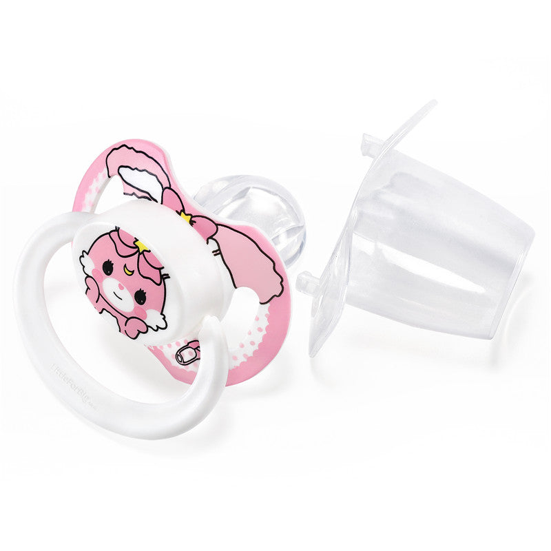 LittleForBig大人おしゃぶり 新型2代 蓋付【ベビーうさぎ】うさぎ ピンク LB-P88-D29-1