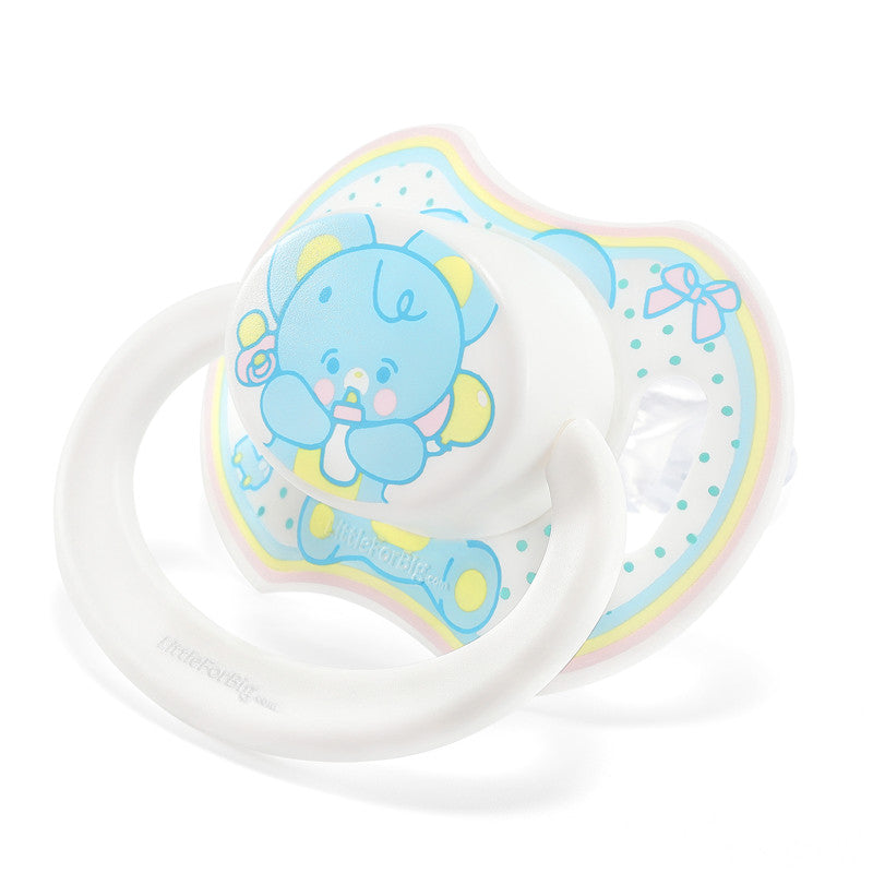 LittleForBig大人用おしゃぶり 新型2代 防塵カバー付 象ちゃん ブルー P88-D31B