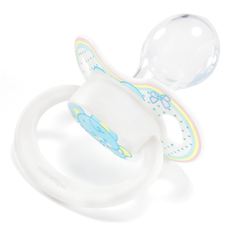 LittleForBig大人用おしゃぶり 新型2代 防塵カバー付 象ちゃん ブルー P88-D31B