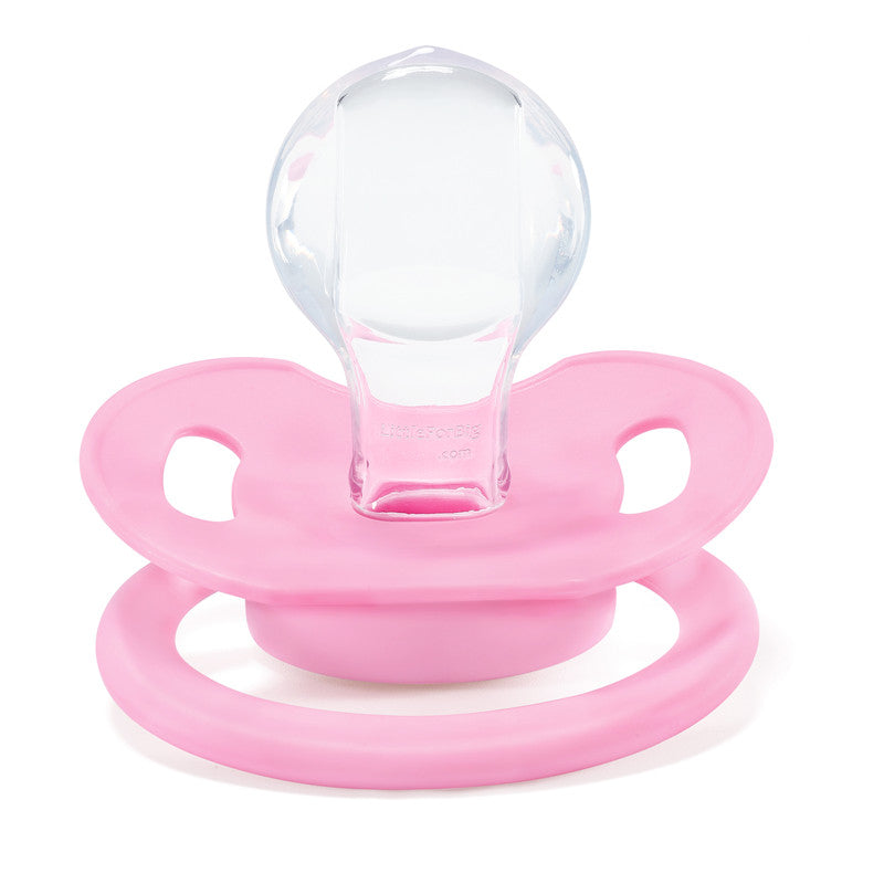 LittleForBig大人用おしゃぶり 新型2代 組み合わせ可 無地 ピンク3点セット P88-S303